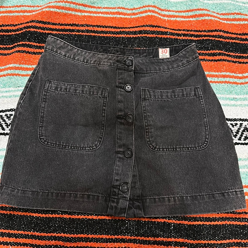 Free People Jean Skirt Size 30